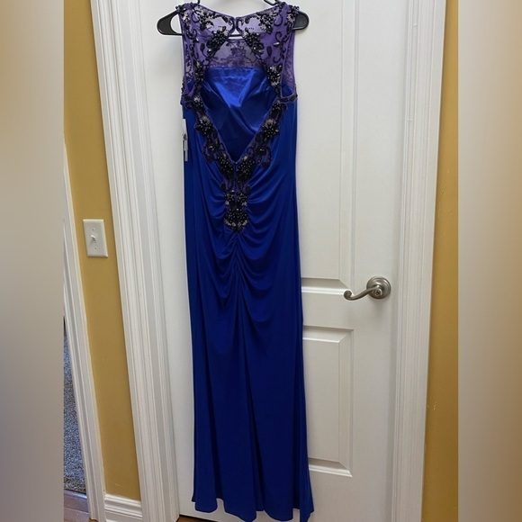 Camille la vie woman’s size 10 open back maxi elegant formal prom dress - Picture 10 of 11